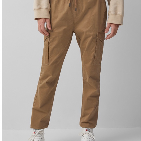Light brown organic cotton utility cargo joggers pants NWT - Picture 15 of 15